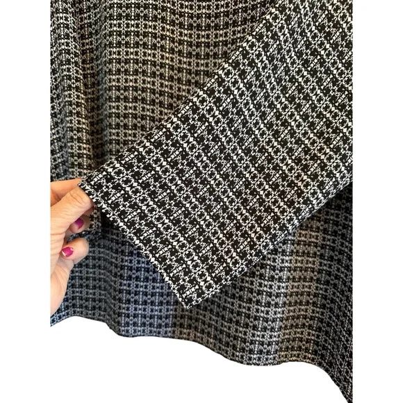 Violet & Claire Career Blouse Womens XL Blue & White 3/4 Sleeves Summer Top - Picture 10 of 17